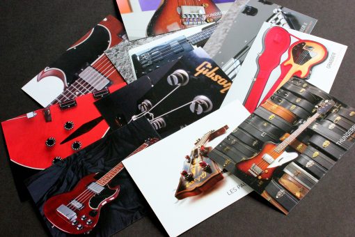 10 special Gibson Bass Book postcards